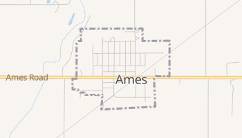 Ames, Oklahoma map