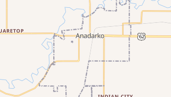 Anadarko, Oklahoma map