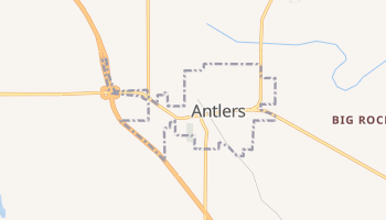 Antlers, Oklahoma map