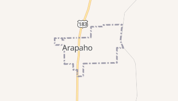 Arapaho, Oklahoma map