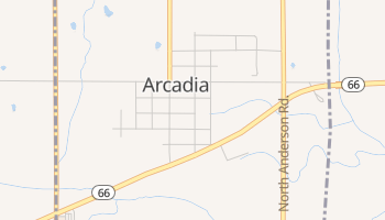 Arcadia, Oklahoma map