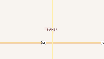 Baker, Oklahoma map
