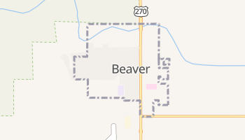 Beaver, Oklahoma map