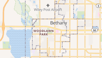 Bethany, Oklahoma map