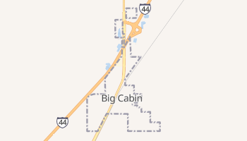 Big Cabin, Oklahoma map