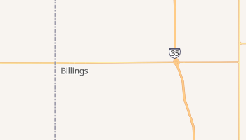 Billings, Oklahoma map