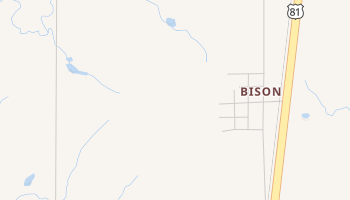 Bison, Oklahoma map