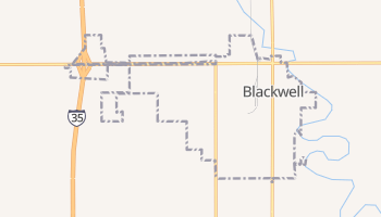 Blackwell, Oklahoma map
