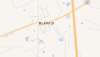 Blanco, Oklahoma map