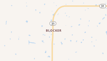 Blocker, Oklahoma map