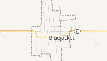 Bluejacket, Oklahoma map