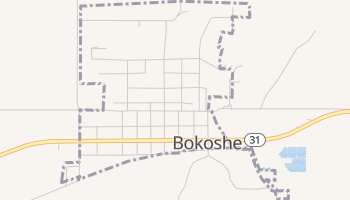 Bokoshe, Oklahoma map