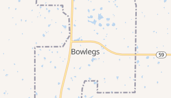 Bowlegs, Oklahoma map