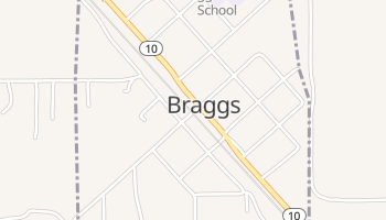 Braggs, Oklahoma map