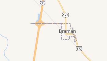 Braman, Oklahoma map