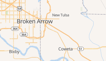 Broken Arrow, Oklahoma map