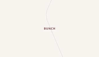 Bunch, Oklahoma map