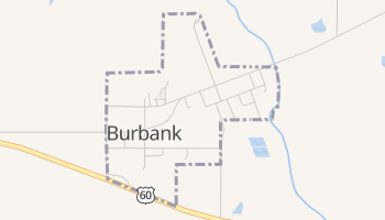 Burbank, Oklahoma map