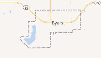 Byars, Oklahoma map