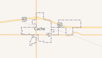 Cache, Oklahoma map