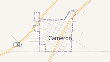 Cameron, Oklahoma map