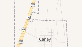 Caney, Oklahoma map