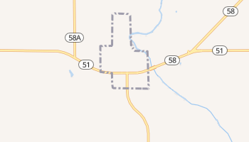 Canton, Oklahoma map