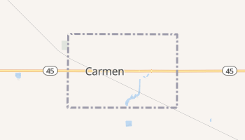 Carmen, Oklahoma map