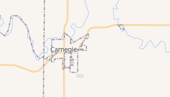 Carnegie, Oklahoma map