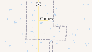 Carney, Oklahoma map