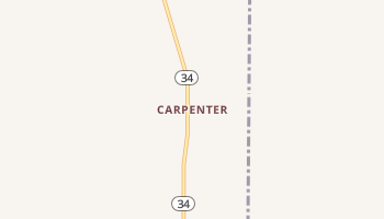 Carpenter, Oklahoma map