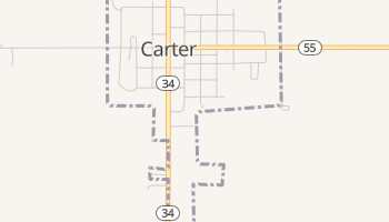 Carter, Oklahoma map