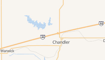 Chandler, Oklahoma map