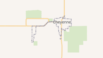 Cheyenne, Oklahoma map