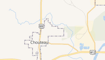 Chouteau, Oklahoma map
