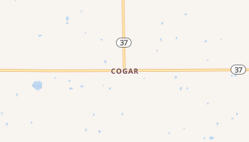 Cogar, Oklahoma map