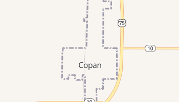 Copan, Oklahoma map