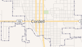 Cordell, Oklahoma map