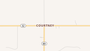 Courtney, Oklahoma map
