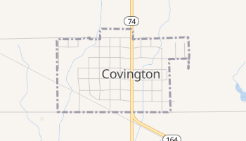 Covington, Oklahoma map