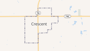 Crescent, Oklahoma map