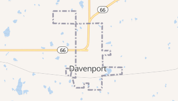 Davenport, Oklahoma map