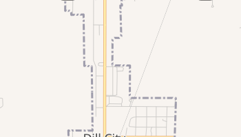 Dill City, Oklahoma map