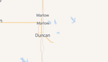 Duncan, Oklahoma map