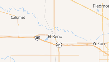 El Reno, Oklahoma map