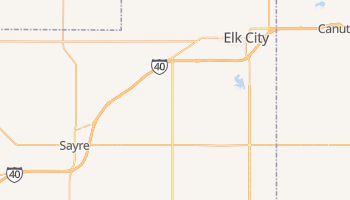 Elk City, Oklahoma map