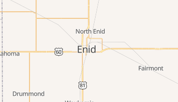 Enid, Oklahoma map