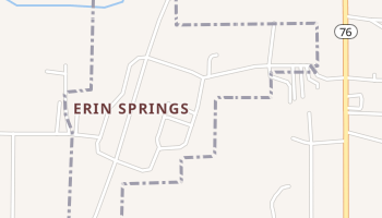 Erin Springs, Oklahoma map