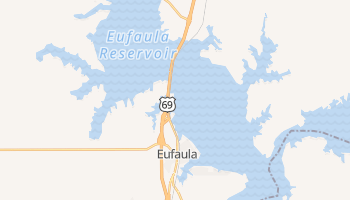 Eufaula, Oklahoma map