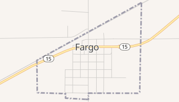 Fargo, Oklahoma map